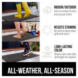 Gorilla Grip Waterproof Doormat, Natural Rubber, Indoor/Outdoor