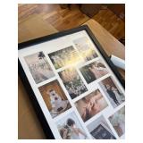 $63 41x17 Wooden Collage Frame, 20 Openings for 4x6, Wall Mount Black