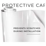 $88 VViViD+ Ultra Gloss Vinyl Car Wrap Film (10ft x 5ft, Gloss White)