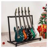 AODSK 5-Guitar Stand Rack, Folding, Portable Black Guitar Holder
