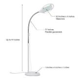 $195 Brightech LightView Pro Magnifying 5D LED Floor Lamp, Gooseneck