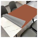 $72 Leather Table Cover 1.8mm, 48x60 Table Protector (Rectangular)