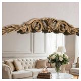 $120 Besdomus Gold Vintage Vanity Mirror 24x42 French Baroque Arched