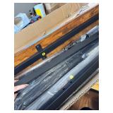 $85 WLIVE Full Size Bed Frame with Headboard, Metal, Rustic Brown