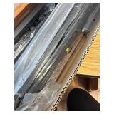 $85 WLIVE Full Size Bed Frame with Headboard, Metal, Rustic Brown