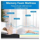 $212 Tri-Fold Memory Foam Mattress, 6in Twin, 75x38x6