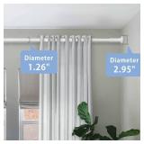 $51 Umimile Tension Curtain Rod, 51-145in, Stainless Steel