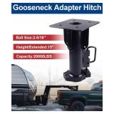 $190 15" 5th Wheel to Gooseneck Adapter Hitch, 2-5/16" Ball, 30,000 lb