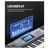 $120 Donner 61-Key Keyboard Piano Kit, 249 Voices & Rhythms, Stand