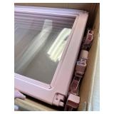 $235 PINK! VEVOR Clear Acrylic Dog Playpen Indoor 76x49x30 in, Waterproof