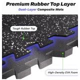 $130 AIRHOP 0.56in Thick Mats, 48 Sq Ft, 12 Tiles, Interlock 24x24in