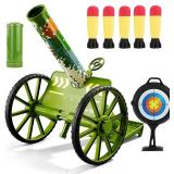 $54 Mortar Launcher Playset, Soft Foam Rocket with 5 Shells (Green)