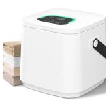 $66 WEILAIANTIAN Towel Warmer Bathroom, Leather Strap & Safety Lock