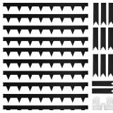 $59 Hugeleaf 4.5 Inch Metal Landscape Edging with 11 Stakes