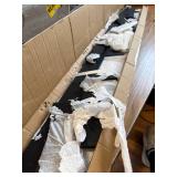 $59 Hugeleaf 4.5 Inch Metal Landscape Edging with 11 Stakes