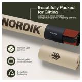 Nordik Felt and Leather Desk Mat Emberwood Brown 35x17