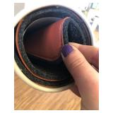 Nordik Felt and Leather Desk Mat Emberwood Brown 35x17