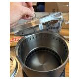 Portable Table Top Fire Pit with Stand, 8.6" Stainless, Low Smoke