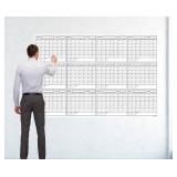 $54 48x72" Laminated Erasable Wall Calendar Poster, 12 Months