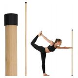 Yoga Stick 5ft Exercise Dowel for Mobility, Non-Slip Ends, Pilates
