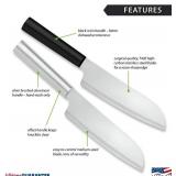 RADA Cutlery Cook s Knife (W234), 6.25" Blade, Made in USA, Black