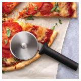 Rada Cutlery Pizza Cutter W221, 3" Stainless Wheel, USA, Black