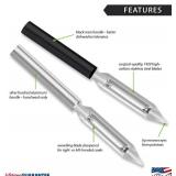 $59 Rada W232 Vegetable Peeler, 1.75" Swivel Blade, Black, Pack of 6