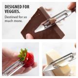 $59 Rada W232 Vegetable Peeler, 1.75" Swivel Blade, Black, Pack of 6