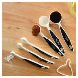 Norpro, White Grip-EZ 6-Piece Measuring Spoons Set, One Size
