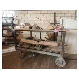 Industrial Multi-Level Cart on Casters - Contents Included