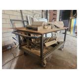 Industrial Multi-Level Cart on Casters - Contents Included