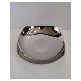 Premium Candy Bowl, Stainless Steel Decorative Bowl, Candy Dish for Office Desk, Key Bowl For Entryway Table, Silver Tray-Hand Mirror Polished -7.8 Inches - Retail: $17