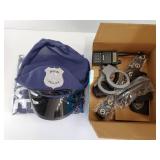 Police Officer Costume for Kids, Cop Costume Outfit Set with Toy Accessories, Halloween Costumes for Boys - Retail: $37