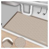 Under Sink Mat, 34 x 22" Waterproof Silicone Under Sink Tray for Kitchen & Laundry Cabinets, Kitchen Cabinet Shelf Protector, Up to 3.3 Gallons Liquid, Fits 36 inch Standard Cabinet - Retail: $24"