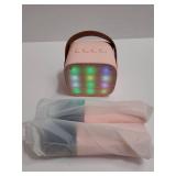 Mini Karaoke Machine for Kids Adults, Portable Bluetooth Speaker with 2 Wireless Mics, Birthday Valentine