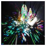3 Pack 5" Large Crystal Prisms Suncatchers for Windows,120mm AB Colors Hanging Sun Catchers with Glass Prisms, Rainbow Prisms Maker Suncatcher Pendant for Home Garden Decor - Retail: $13