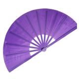 13inch Large Folding Hand Rave Fan, Clack Handheld Popping Fan Clacking Fans for Line Dancing ,Music Festivals, Carnival, Wedding, Home Decoration and Cooling in Various Occasions. (Purple) - Retail: 