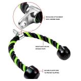 Triceps Rope Cable Attachment Gym Pull Down Rope, 27 & 36 Inch, Easy to Grip & Non-Slip Cable Machine Pull Down Rope for Gym Workout Exercise (Green) - Retail: $16