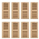 6Pcs Red Oak Hardwood Drop in Floor Register, 4X10 Inch, with Damper, High Output Air Flow, Unfinished