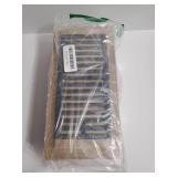 6Pcs Red Oak Hardwood Drop in Floor Register, 4X10 Inch, with Damper, High Output Air Flow, Unfinished