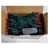 Orange Thanksgiving Mini Lights, 2Pack 13Feet 50Count Autumn Fall String Lights, Connectable 120V Plug in for Outdoor Indoor Garden Party Halloween Christmas Xmas Tree Lights Yellow Decor - Retail: $1