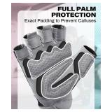 Workout Gloves for Women and Men, Breathable Weight Lifting Gloves for Gym Exercise, Fitness, Training, and Cycling, with Excellent Grip and Cushion Pads - Retail: $10
