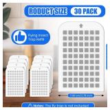 30 Pack Flying Insect Trap Refill Sticky Card Plug Refill Replacement, 1:1 Size - Retail: $10