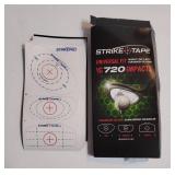 STRIKEPRO StrikeTape Golf Impact Tape. Right or Left Handed. 720 Residue-Free impacts for All Drivers/Hybrids/Irons. Ultra Thin Golf Impact Stickers for Golf Swing Analysis with Super Clean Removal. -