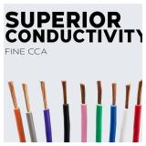 14 Gauge Automotive Primary Wire (100ft Each 7 Color Bundle Set) Durable Primary/Remote, Power/Ground Electrical Wire for Trailer, Car Audio, Lighting Circuits  Total - Retail: $70