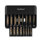 8-Bay Fast Charger for NiMH/NiCD AA AAA Rechargeable Batteries with 8pcs AA and 8pcs AAA Premium Pro Rechargeable Batteries - Retail: $37