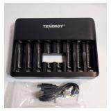 8-Bay Fast Charger for NiMH/NiCD AA AAA Rechargeable Batteries with 8pcs AA and 8pcs AAA Premium Pro Rechargeable Batteries - Retail: $37