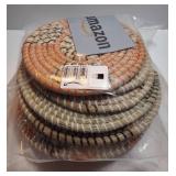 11 Pcs Boho Hanging Wall Basket Decor Handmade Woven Basket Wall Decorative Boho Wicker Baskets Placemats Round Farmhouse Bulrush Art for Rustic Home Decorations Christmas Gift(Cute) - Retail: $47