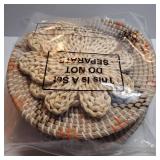 11 Pcs Boho Hanging Wall Basket Decor Handmade Woven Basket Wall Decorative Boho Wicker Baskets Placemats Round Farmhouse Bulrush Art for Rustic Home Decorations Christmas Gift(Cute) - Retail: $47