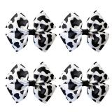 3Pcs Cow Print Bows for Women Cow Print Hair Bow Clips Cute Hair Accessories for Women - Retail: $6